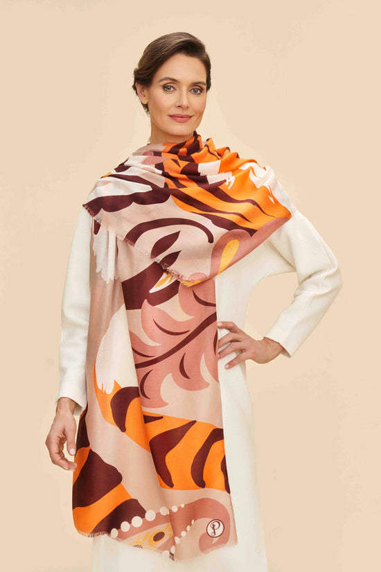 Printed Thrill of the Tiger Scarf