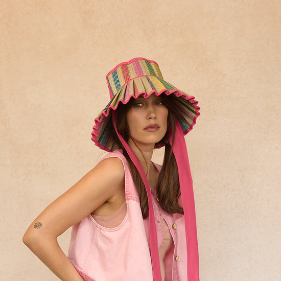 Luxe Ravello Hat | Resort Days | Fuchsia | Small