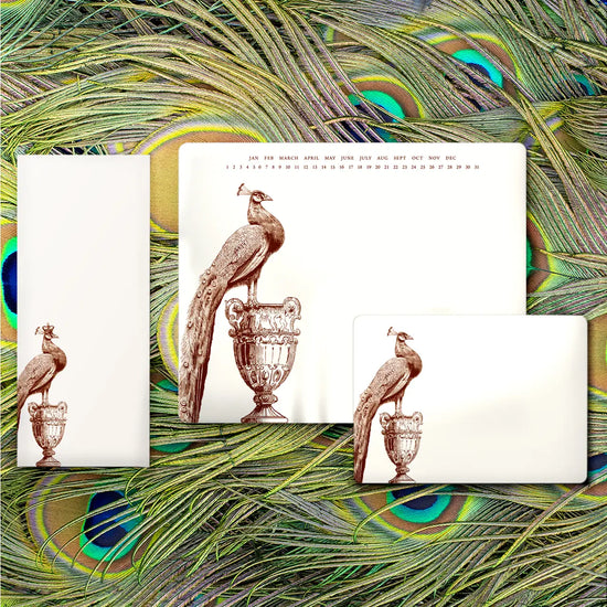 Peacock Mousepad Notepad