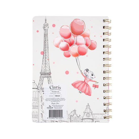 Claris the Chicest Mouse in Paris Spiral Notebook