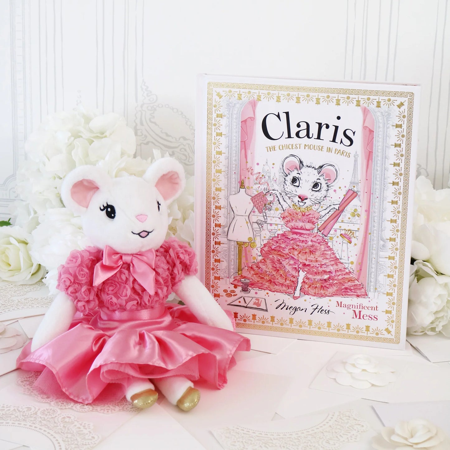 Claris the Chicest Mouse in Paris, 12" Blush Plush