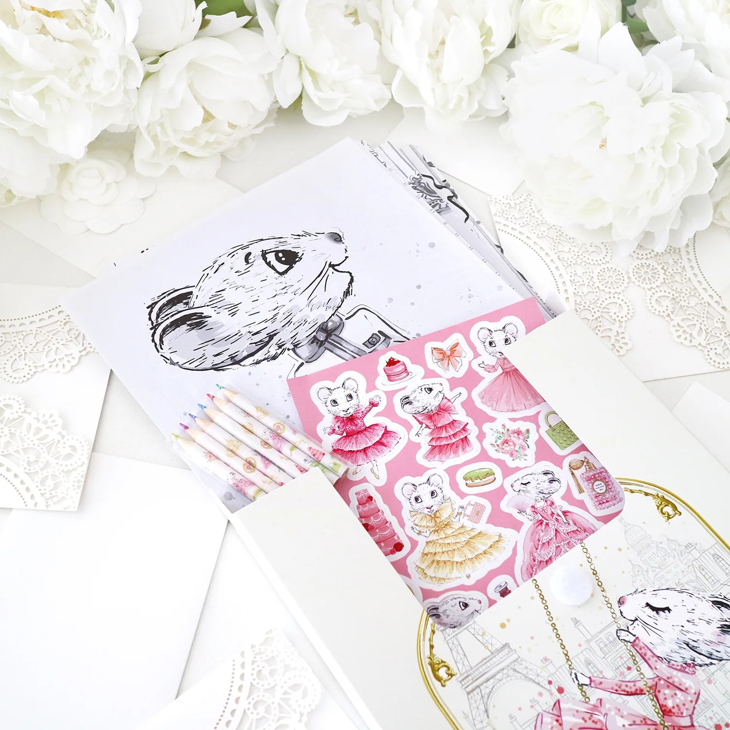 Claris the Chicest Mouse in Paris Coloring Set