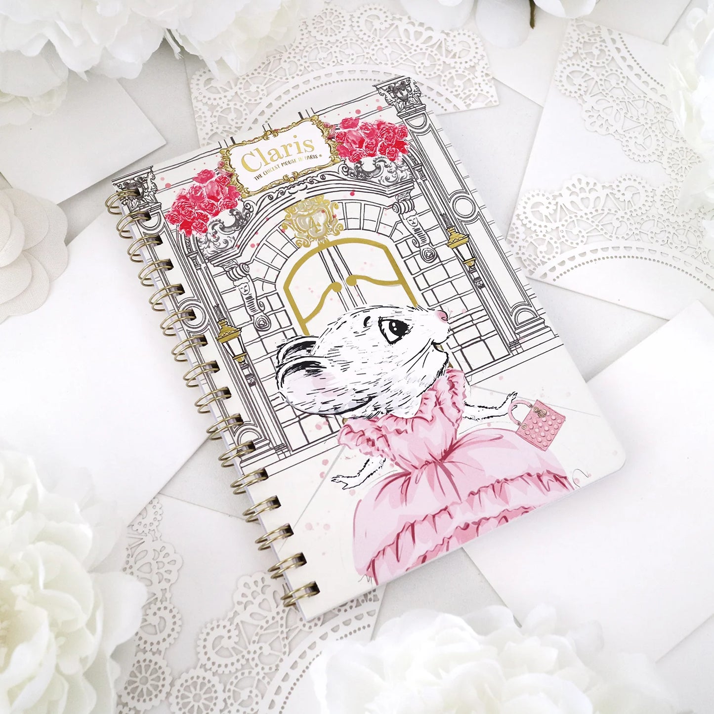 Claris the Chicest Mouse in Paris Spiral Notebook