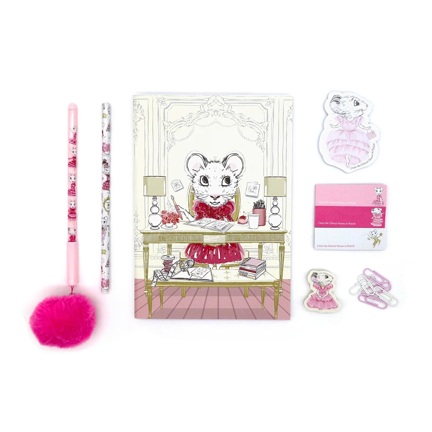 Claris the Chicest Mouse in Paris Stationary Set