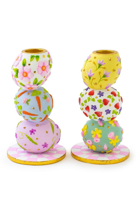 Patience Brewster Egg Candle Holders, Set of 2