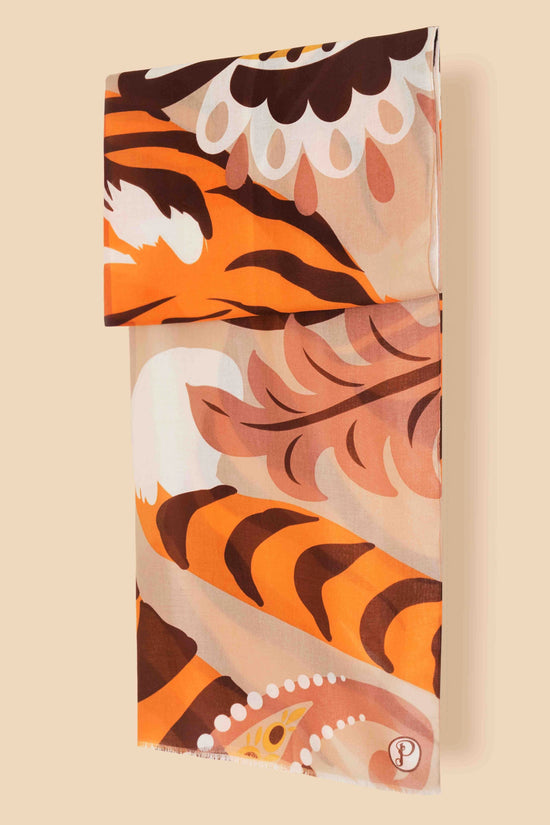 Printed Thrill of the Tiger Scarf