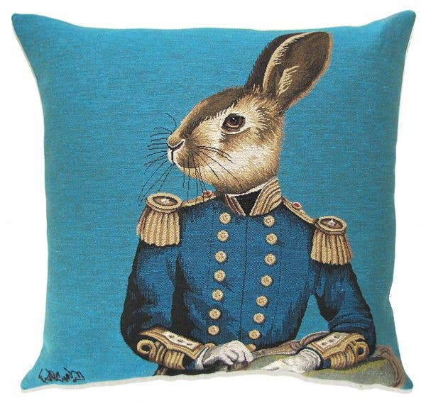 yapatkwa - art of the loom - Decorative Pillow Cover Aristo Rabbit