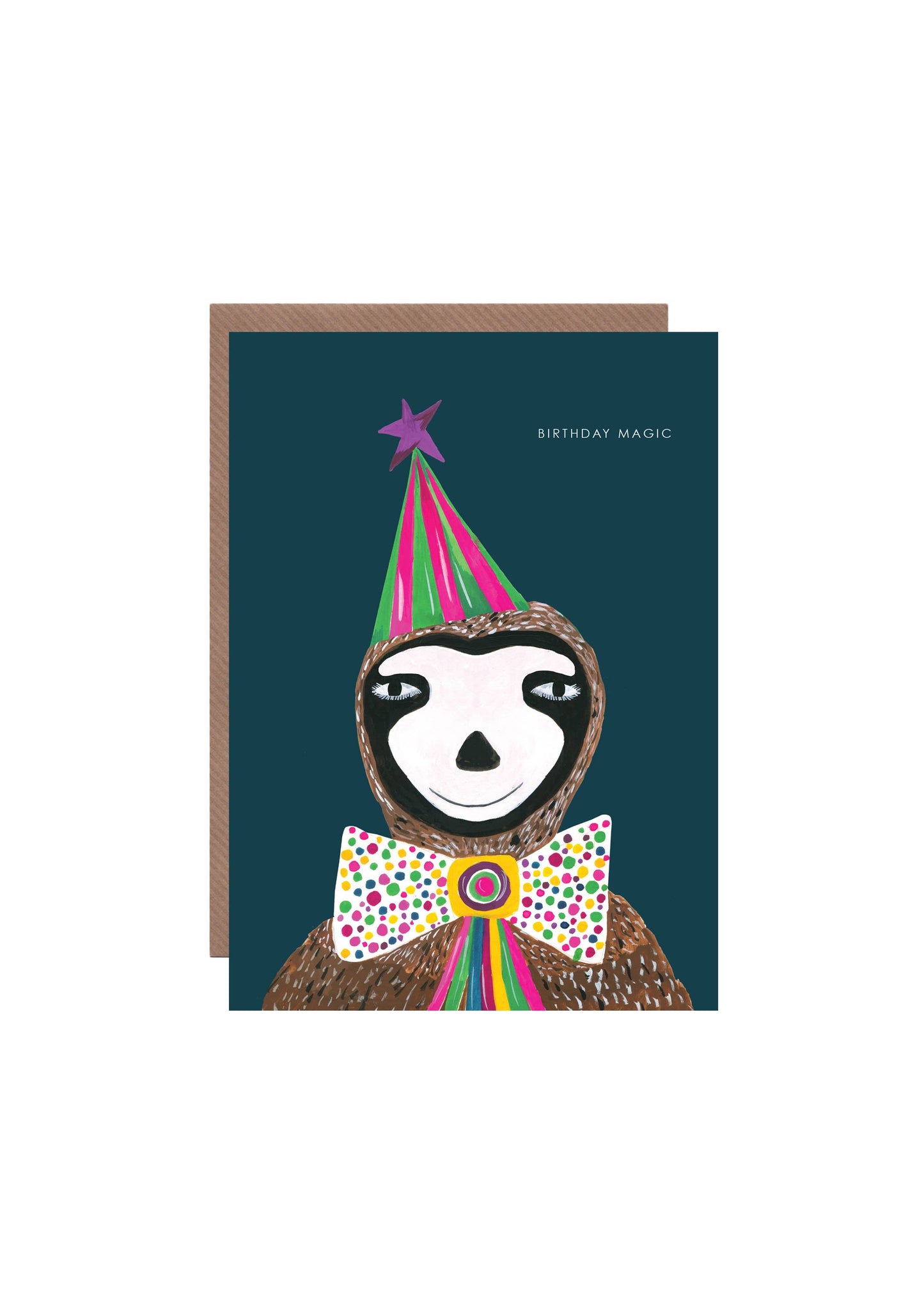 Hutch Cassidy - Magic Sloth Birthday Greetings  Card