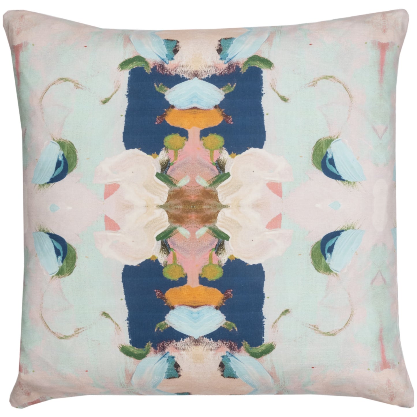 Pillow, Monet's Garden, Navy 26”x26”