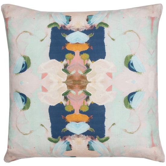 Pillow, Monet's Garden, Navy 26”x26”