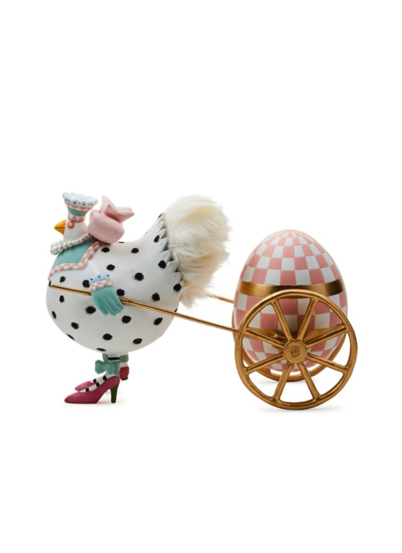 Patience Brewster Speckled Chicken Egg Cart